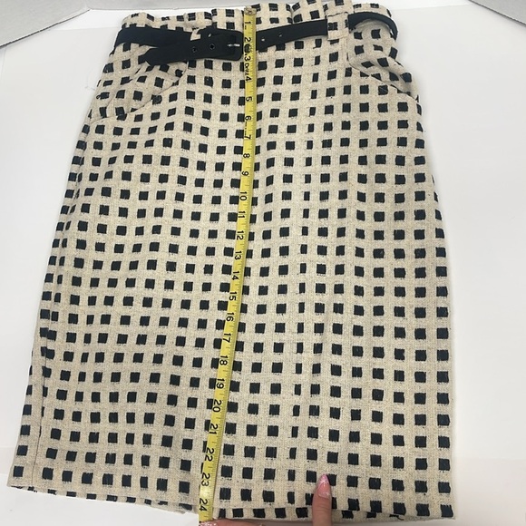 Eva Franco Anthropologie Linen Blend Square Study Skirt Size 4 - Picture 9 of 9